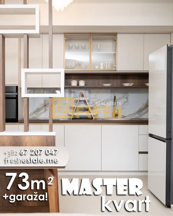 Prodaja, dvosoban stan, 73m², Master Kvart, Podgorica