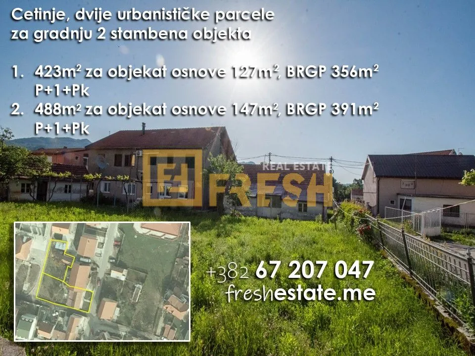 Prodaja, plac, Cetinje, Crna Gora