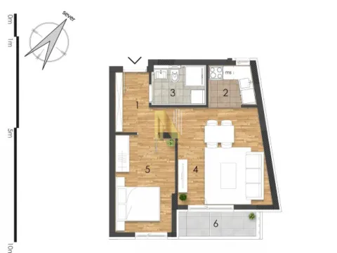 Prodaja, jednosoban stan, 43m², Grbavica, Novi Sad Sve Podlokacije - image 2