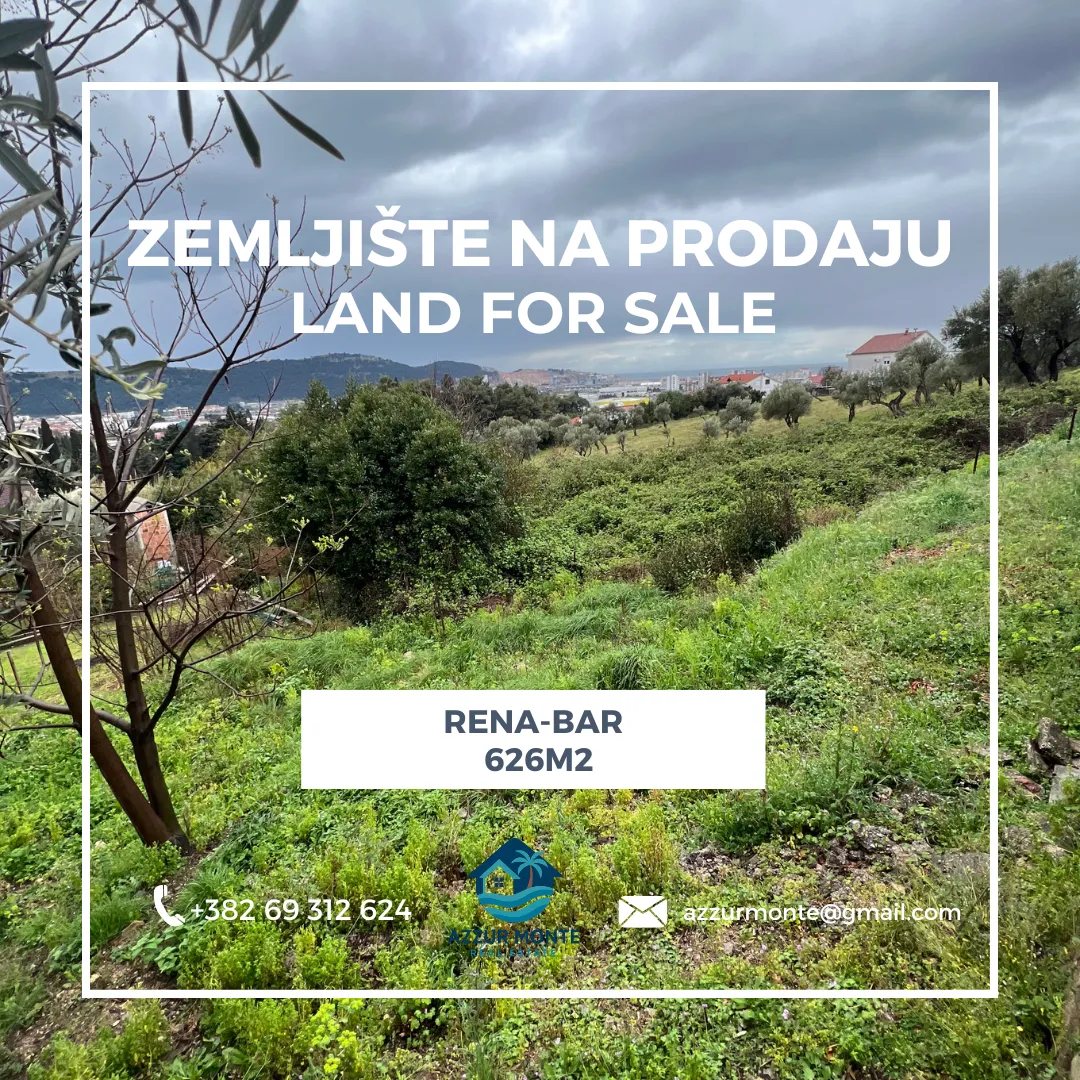 Prodaja, plac, 626m², Stari Bar, Bar