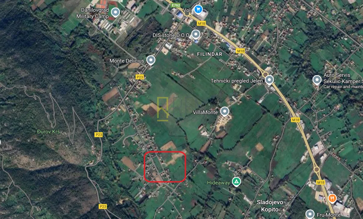 Sale, land lot, 645m², Grlić, Danilovgrad