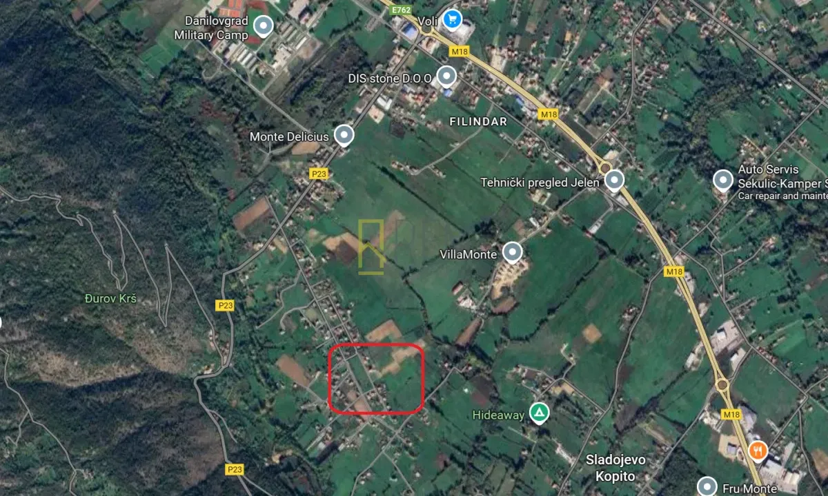 Prodaja, plac, 645m², Grlić, Danilovgrad