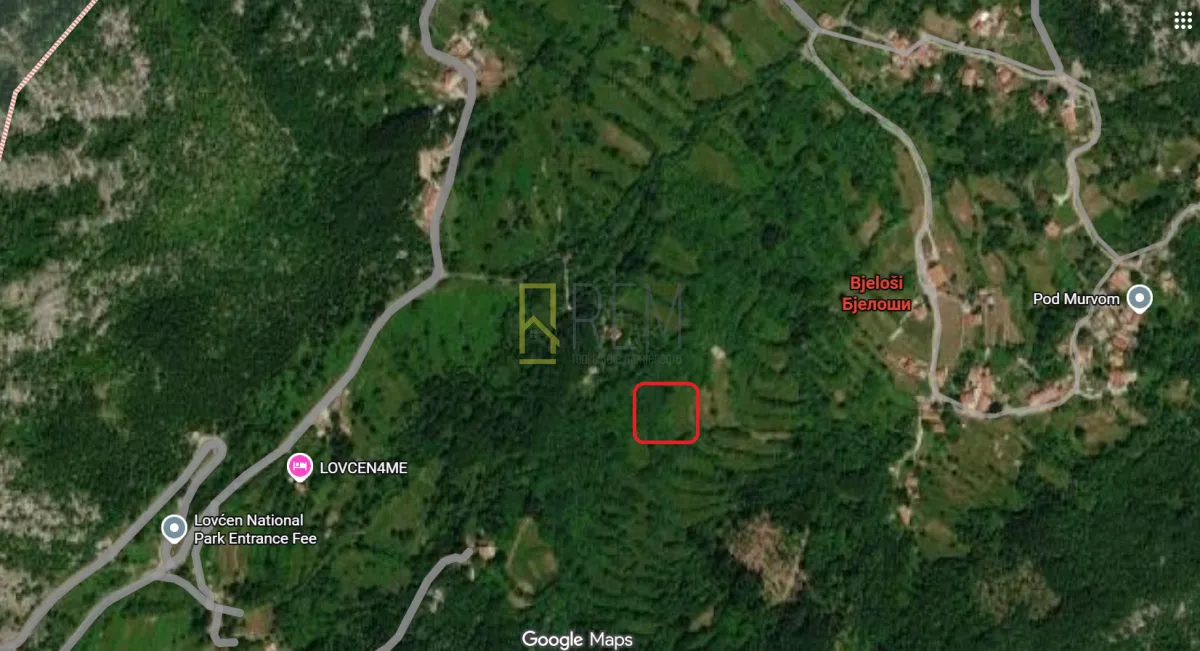 Prodaja, plac, 5300m², Bjeloši, Cetinje