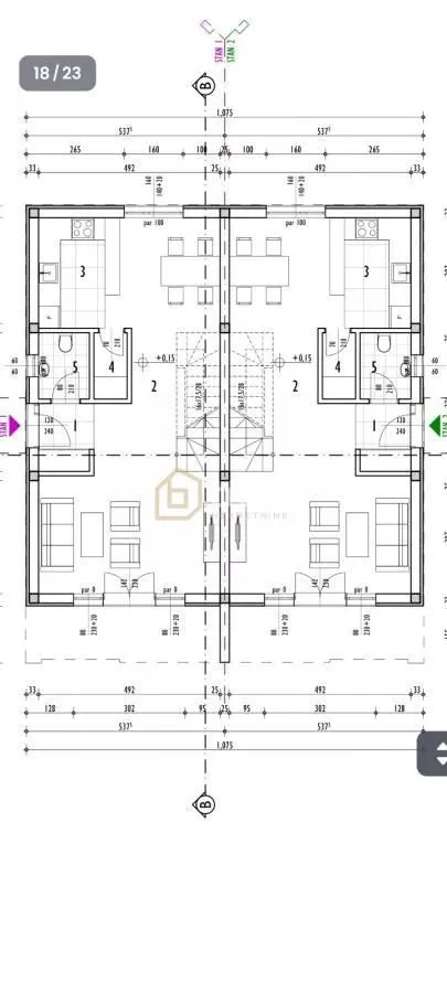 Arhitektonski plan nekretnine sa dimenzijama prostorija.