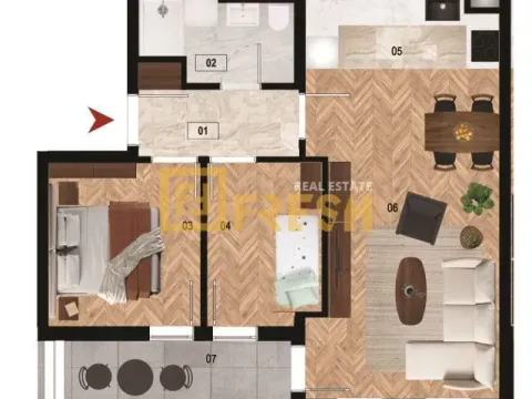 Prodaja, dvosoban stan, 56m², Zabjelo, Podgorica - image 7