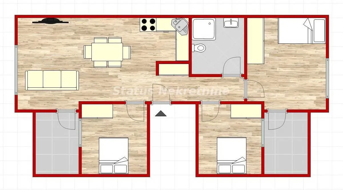 Prodaja, trosoban stan, 80m², Adice, Novi Sad Sve Podlokacije