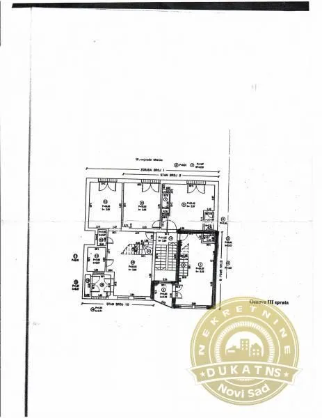 Prodaja, trosoban stan, 69m², Kej, Novi Sad Sve Podlokacije