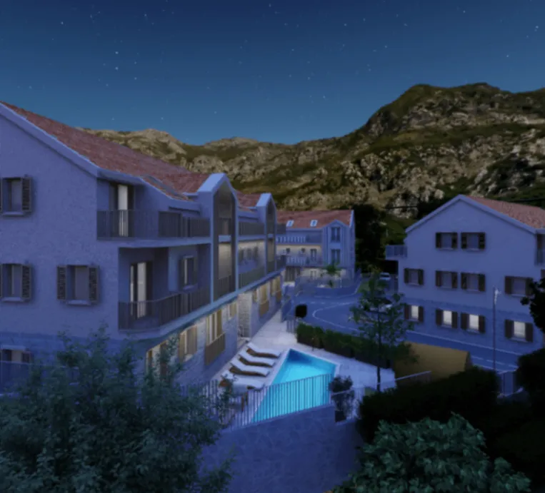 Sale, one bedroom apartment, 59m², Risan, Kotor