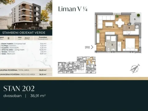 Prodaja, jednosoban stan, 37m², Telep, Novi Sad Sve Podlokacije - image 2