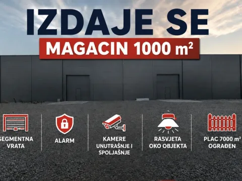 Rent, office space, 1000m², Kuće Rakića, Podgorica - image 1