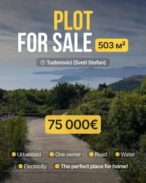 Zemljište in Sveti Stefan