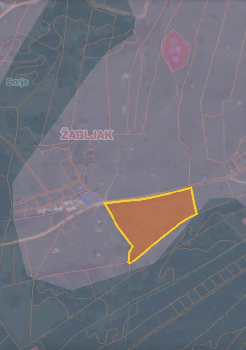 Prodaja, plac, 14576m², Borje, Žabljak