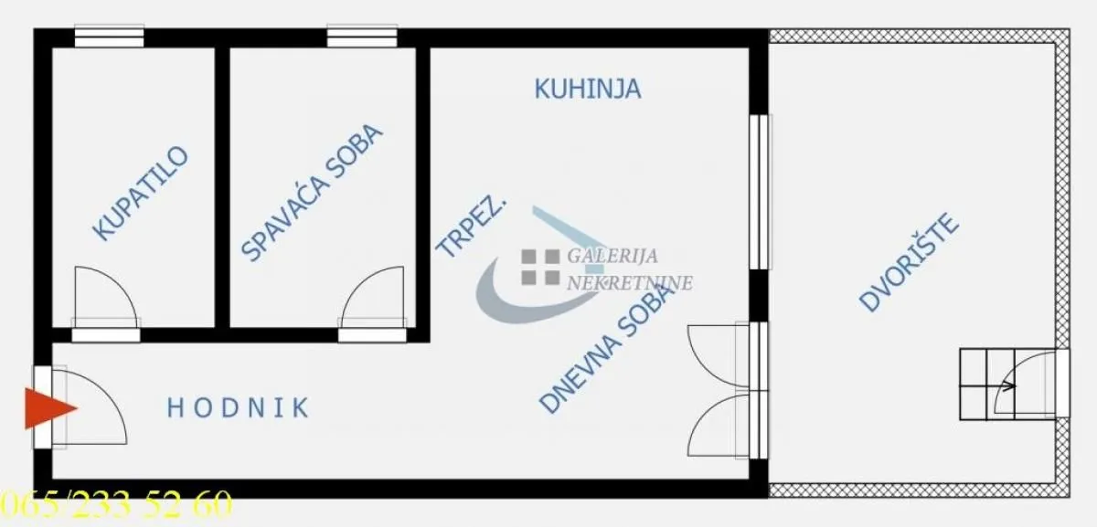 Prodaja, dvosoban stan, 61m², Olimp, Zvezdara Sve Podlokacije