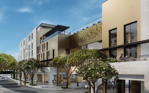 3D render eksterijera moderne stambene zgrade. - image 6