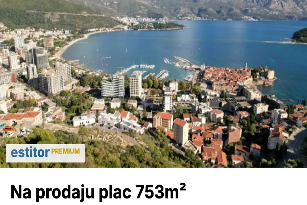 Prodaja, plac, 753m², Komoševina, Budva