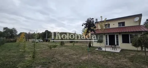 Pogled na dvorište i fasadu kuće sa uređenom travnatom površinom. - image 16