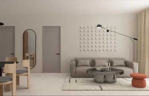 Svijetla dnevna soba sa modernim namještajem. - image 12