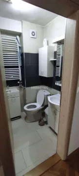 View of the bathroom with sanitary facilities and a cabinet. - image 4