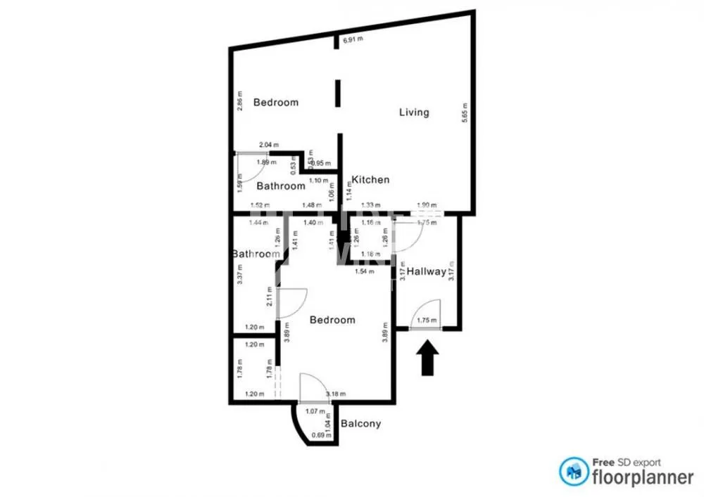 Izdavanje, trosoban stan, 62m², Stari Grad, Beograd