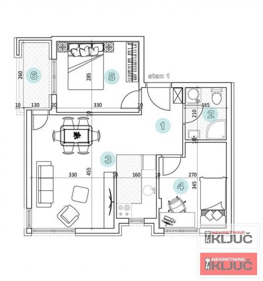 Prodaja, dvosoban stan, 51m², Petrovaradin, Novi Sad