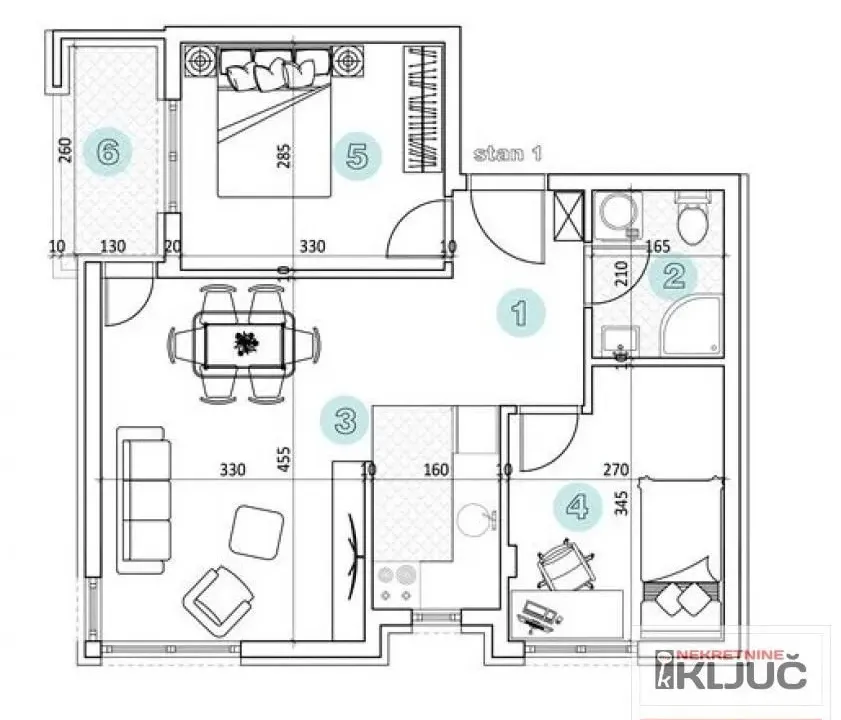 Prodaja, dvosoban stan, 51m², Petrovaradin, Novi Sad
