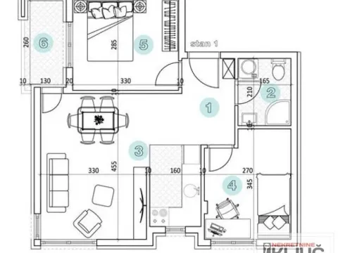 Prodaja, dvosoban stan, 51m², Petrovaradin, Novi Sad - image 1