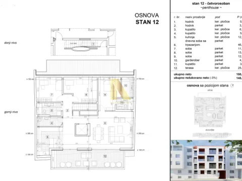Prodaja, četvorosoban stan, 146m², Grbavica, Novi Sad Sve Podlokacije - image 14