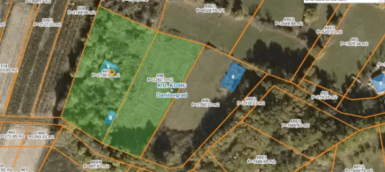 Prodaja, plac, 4000m², Kosić, Danilovgrad