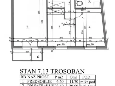 Prodaja, trosoban stan, 56m², Pančevo, Srbija - image 2
