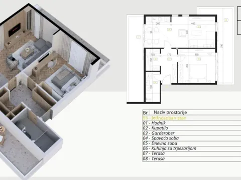 Sale, one bedroom apartment, 80m², Budva, Crna Gora - image 7