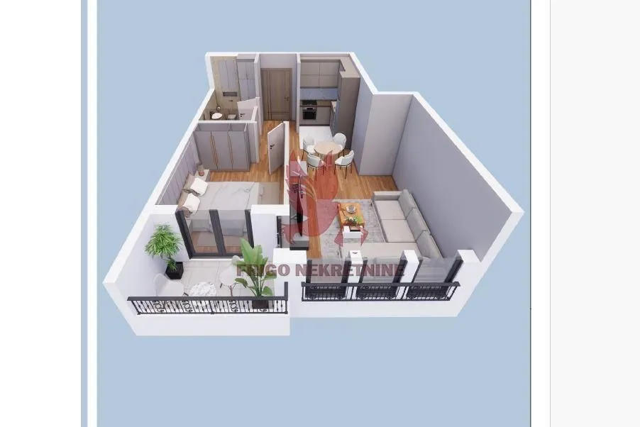 Sale, two bedroom apartment, 48m², Mladenovac, Beograd