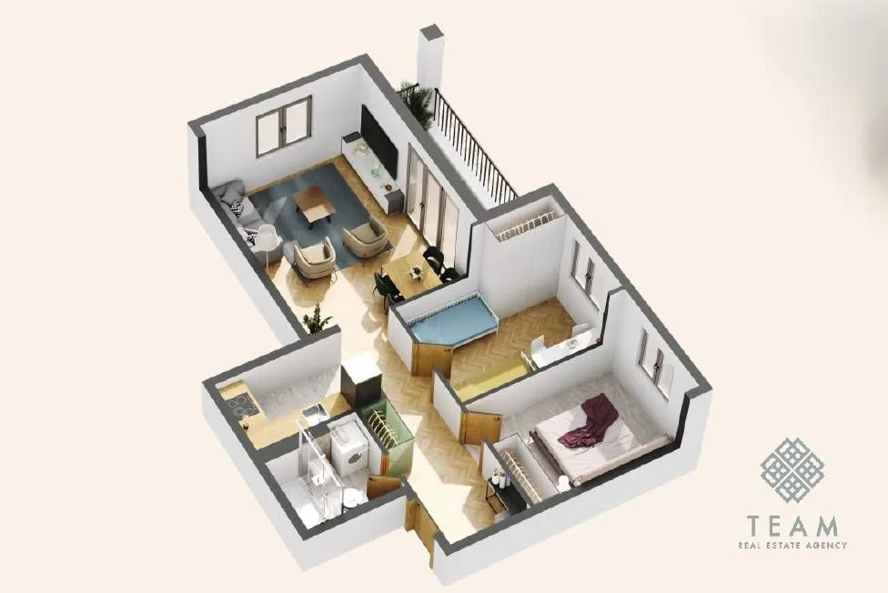 Sale, two bedroom apartment, 64m², Donja Lastva, Tivat