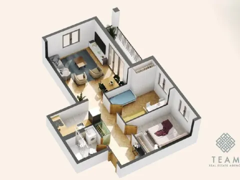 Sale, two bedroom apartment, 64m², Donja Lastva, Tivat - image 3