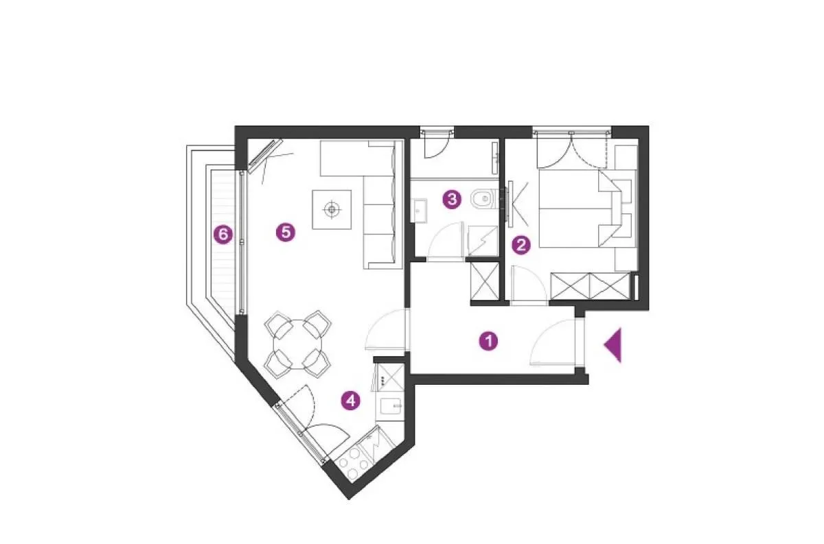 Prodaja, jednosoban stan, 41m², Tivat, Crna Gora