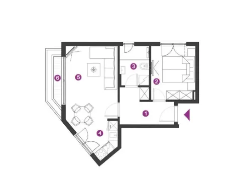 Prodaja, jednosoban stan, 41m², Tivat, Crna Gora - image 4