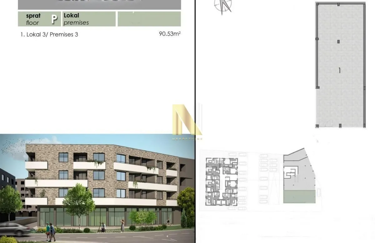 Sale, office space, 91m², Telep, Novi Sad Sve Podlokacije