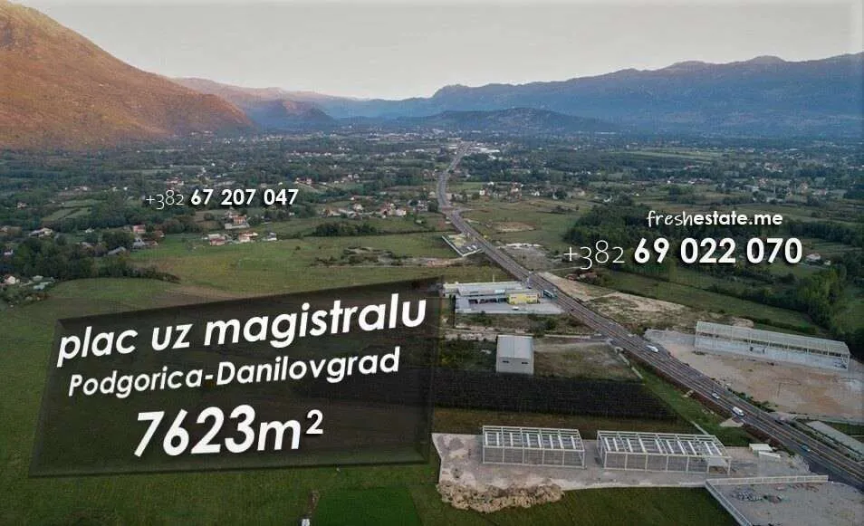 Prodaja, plac, 7623m², Danilovgrad, Crna Gora