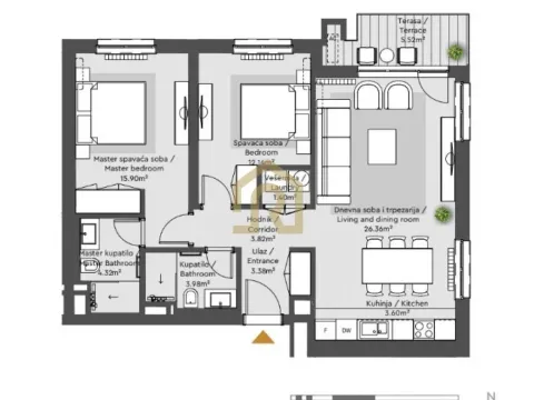 Prodaja, trosoban stan, 80m², Savski Venac, Beograd - image 6