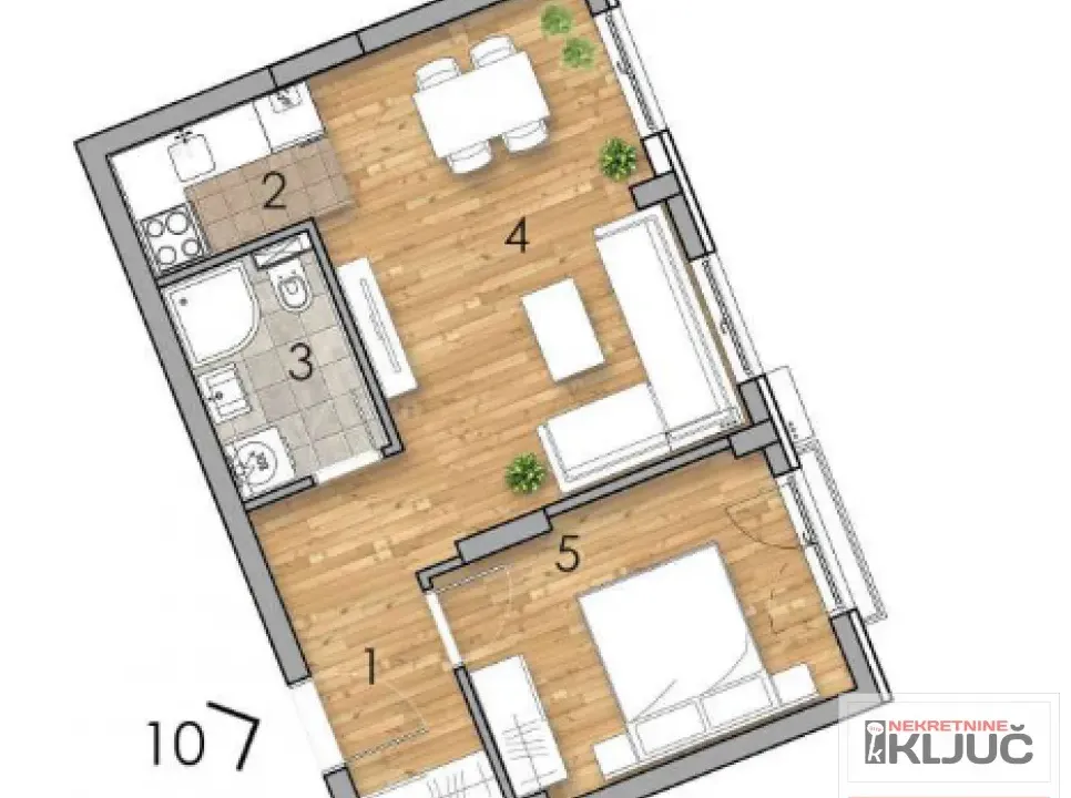 Prodaja, dvosoban stan, 42m², Podbara, Novi Sad Sve Podlokacije