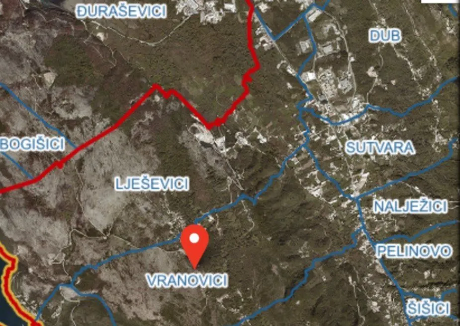 Sale, land lot, 4400m², Vranovići, Kotor