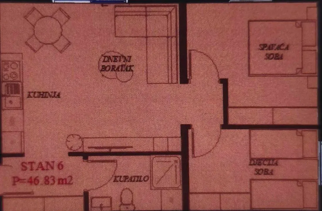 Prodaja, dvosoban stan, 47m², Gorica C, Podgorica