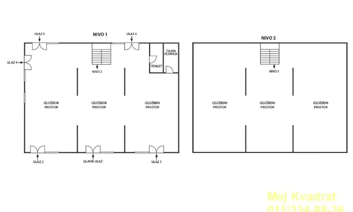 Rent, office space, 460m², Novi Beograd Blok 67, Novi Beograd Sve Podlokacije