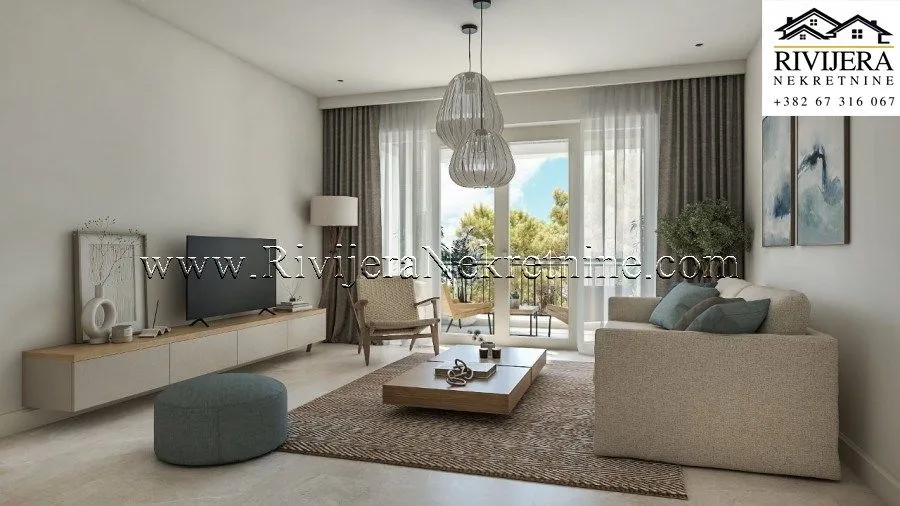 Prodaja, jednosoban stan, 56m², Luštica Bay, Tivat