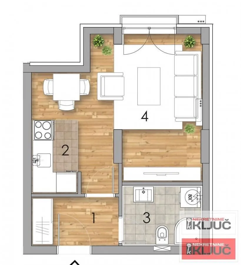 Prodaja, jednosoban stan, 29m², Podbara, Novi Sad Sve Podlokacije