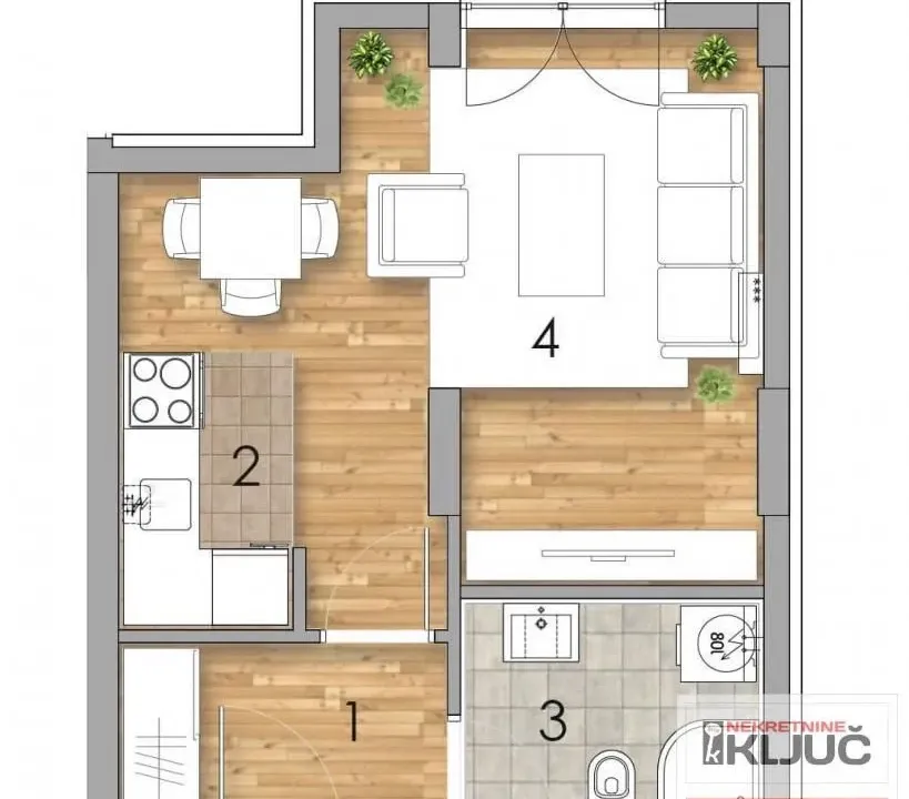 Prodaja, jednosoban stan, 29m², Podbara, Novi Sad Sve Podlokacije