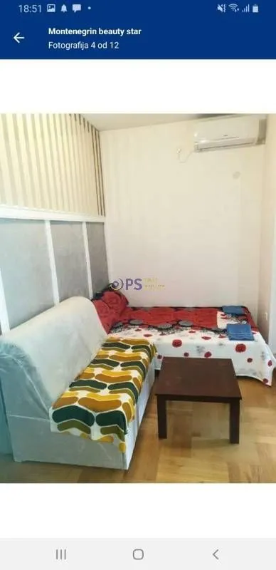 Rent, one bedroom apartment, 39m², Bar, Crna Gora