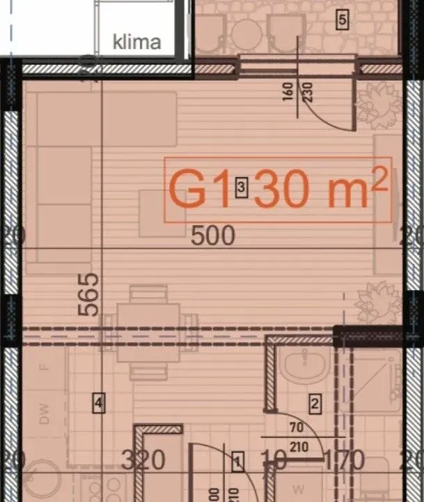 Sale, apartment, 30m², Zabjelo, Podgorica