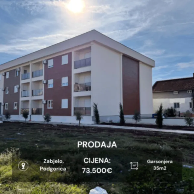 Prodaja, garsonjera, 35m², Zabjelo, Podgorica