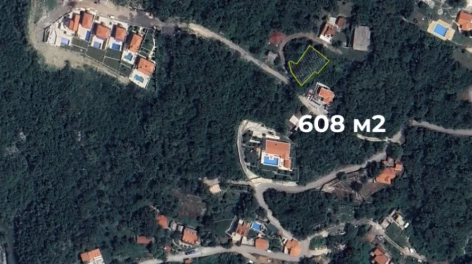 Sale, land lot, 608m², Pržno, Budva
