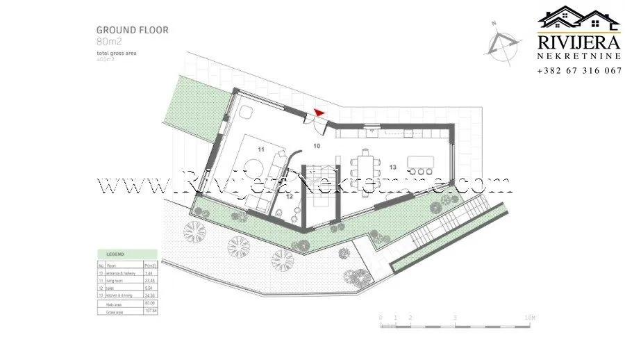 Sale, house, 252m², Tivat, Crna Gora